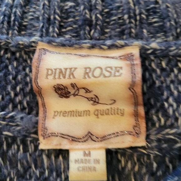 Pink Rose Women's Gray Sweater - Picture 4 of 6